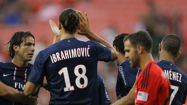PSG 1-1 DC United: Ibra chỉ cần 3 phút để 
