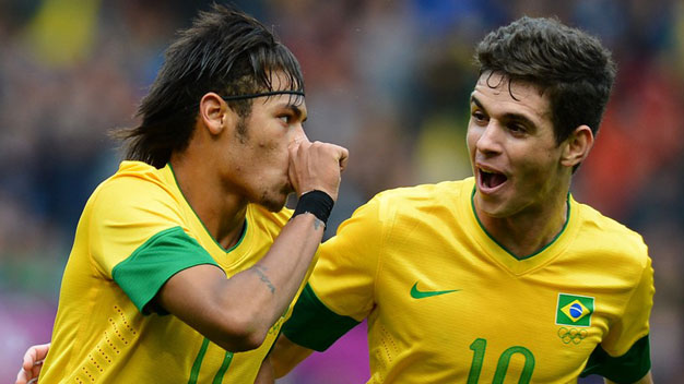 Bóng đá - Oscar và Neymar sẽ là hạt nhân của Brazil ở WC 2014