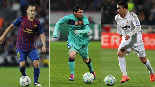 Iniesta, Messi, CR7 tranh giải 