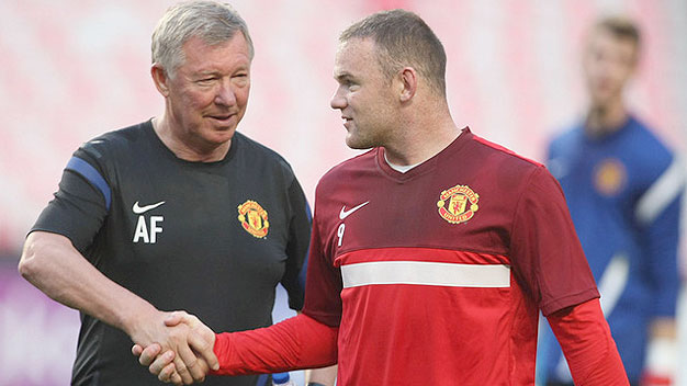 Sir Alex lo ngại Rooney béo phì, khó cạnh tranh với Percy