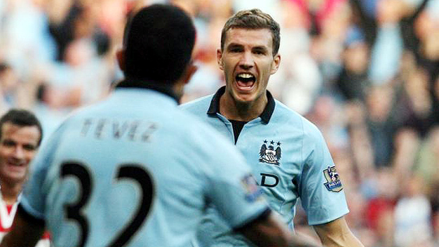 Song tấu Tevez-Dzeko sẽ là nền tảng của Man City