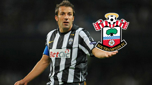 Southampton bất ngờ liên hệ với Del Piero