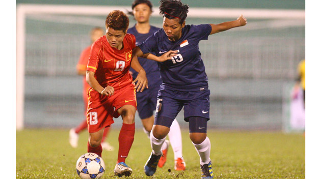 ĐT nữ Việt Nam hạ Singapore 10-0 ở AFF Cup