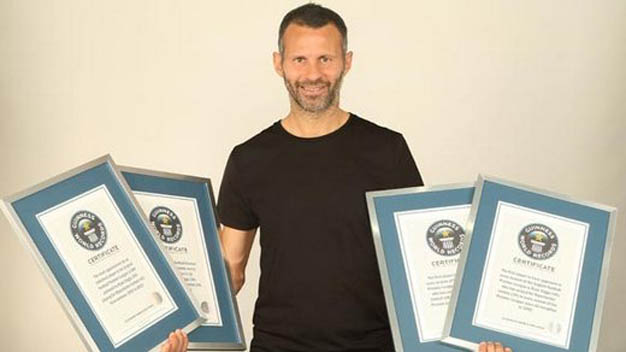 Ryan Giggs nhận 4 kỷ lục Thế Giới