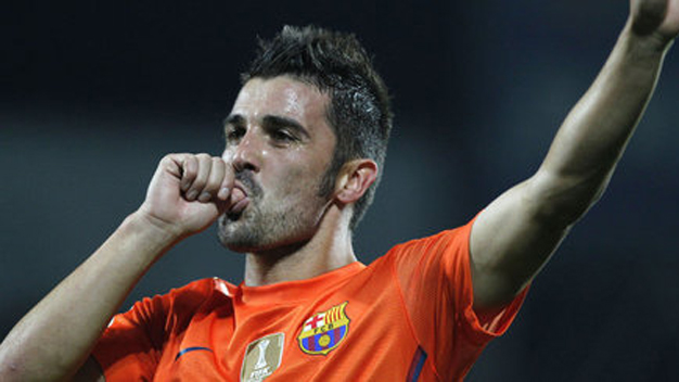 David Villa tặng bàn thắng cho con sắp sinh