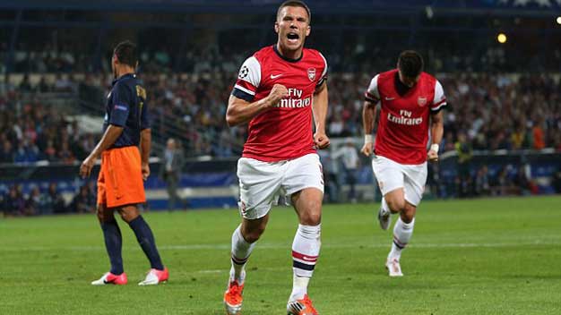 Chấm điểm Montpellier 1-2 Arsenal: Poldi là người hùng