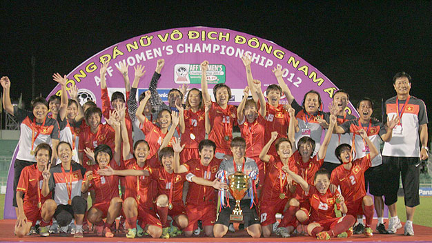 ĐT nữ Việt Nam lên ngôi vô địch AFF Cup 2012