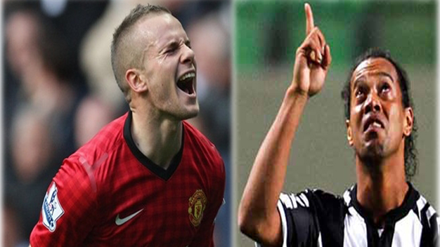 Trùng hợp: Cleverley và Ronaldinho ghi bàn cùng tọa độ Trùng hợp: Cleverley và Ronaldinho ghi bàn cùng tọa độ