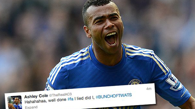 Ashley Cole chấp nhận mọi hình phạt từ FA