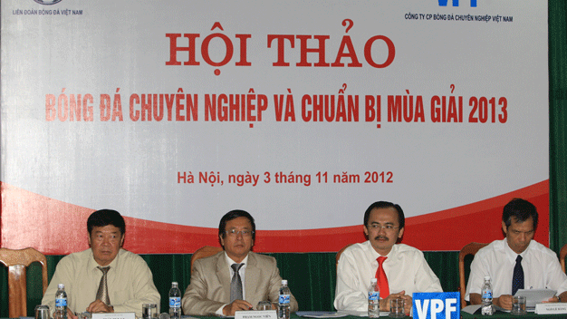V.HP và hai đội bóng bầu Kiên dự hội nghị bóng đá chuyên nghiệp 2012