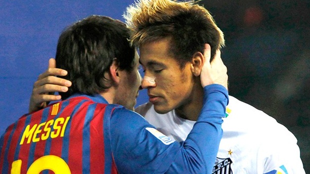 Neymar gọi mời Messi… đến Santos