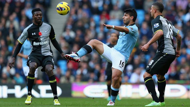 TRỰC TIẾP, M.C 1-1 Spurs: Aguero ghi bàn