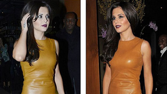 Chùm ảnh: Cheryl Cole diện váy da bó sát cơ thể