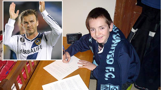 CĐV nhí viết thư mong Becks gia nhập Southend United