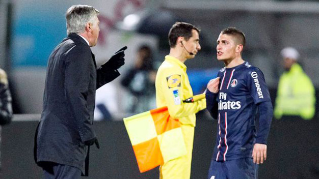 Verratti và Vidal, ước muốn xa tầm với của Ancelotti