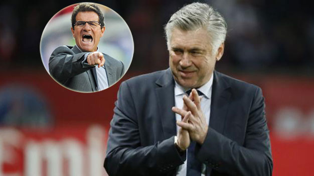 Ancelotti chưa đến được Madrid vì Capello không về PSG