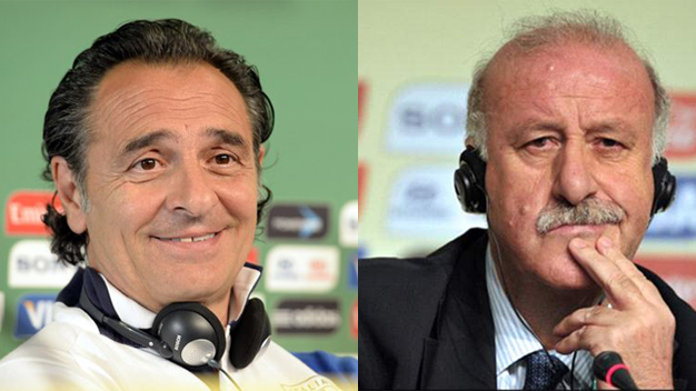 Prandelli và Del Bosque nói gì sau trận TBN - Italia?