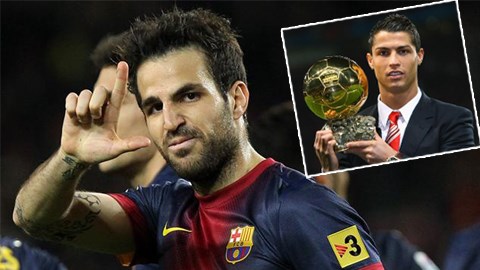 Fabregas mừng vì Ronaldo giành Quả bóng Vàng