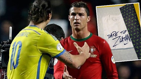 Ibra tặng quà sinh nhật độc” cho Ronaldo