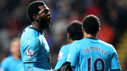 ĐHTB vòng 26 Premier League: Tiêu điểm Adebayor