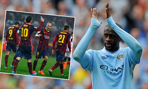 Yaya Toure thừa nhận Man City thua trình Barca