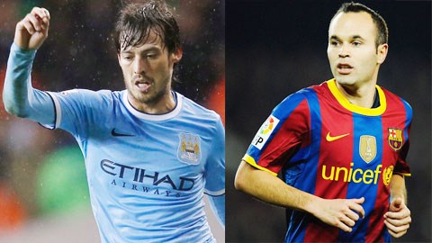 Man City đụng Barca: Ngày David Silva đối đầu Iniesta