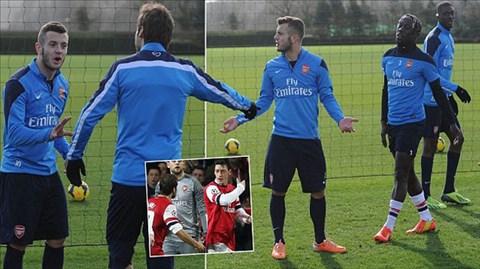 Tin giờ chót ngày 21/2: Wilshere và Flamini suýt choảng nhau trên sân tập Tin giờ chót ngày 21/2: Wilshere và Flamini suýt choảng nhau trên sân tập