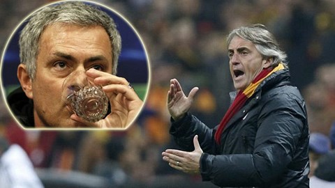 Mourinho và Mancini cùng hài lòng với kết quả 1-1