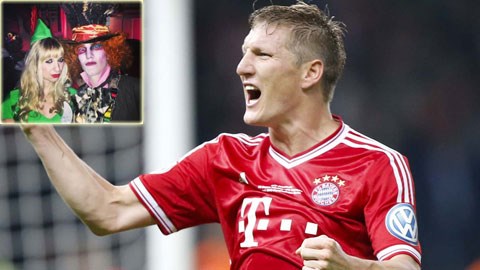 Schweinsteiger nhập vai Willy Wonka trong tiệc hóa trang