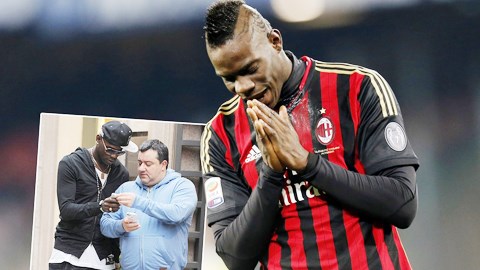 Vì Milan, Balotelli sẽ chia tay Raiola?