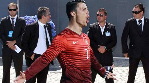 CR7 thuê 4 vệ sỹ, dẹp 4 máy bay riêng