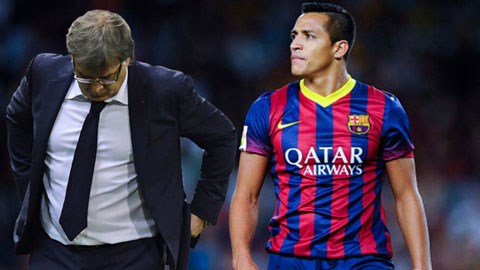 Alexis Sanchez bức xúc chửi HLV Tata Martino?