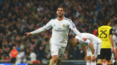 Đa số fan ủng hộ Isco đá trận chung kết Champions League 2013/14