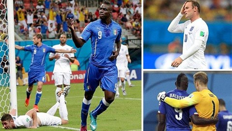 Lượm lặt bên lề trận đấu Anh 1-2 Italia