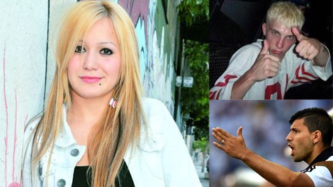 Aguero choảng nhau với tình địch Aguero choảng nhau với tình địch