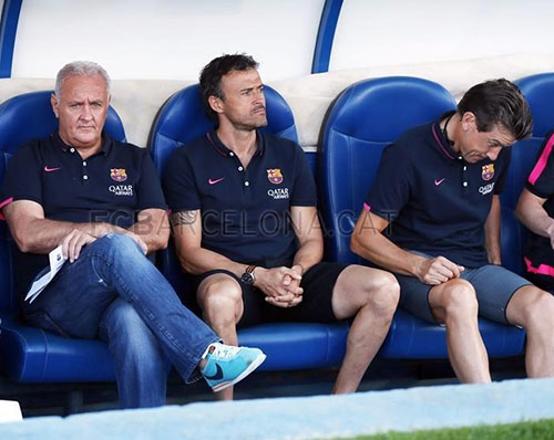 HLV Enrique trấn an fan Barca sau trận thắng chật vật - 1
