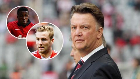 Zaha, Luke Shaw ghi điểm lớn trước thầy Van Gaal