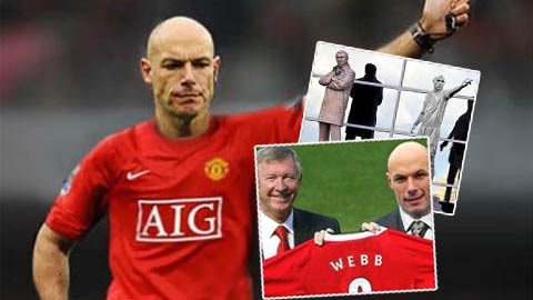 “Anti–fan” M.U chế ảnh ăn mừng Howard Webb treo còi “Anti–fan” M.U chế ảnh ăn mừng Howard Webb treo còi