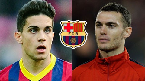 CĐV tín nhiệm Vermaelen đá chính cùng Bartra tại Barca CĐV tín nhiệm Vermaelen đá chính cùng Bartra tại Barca
