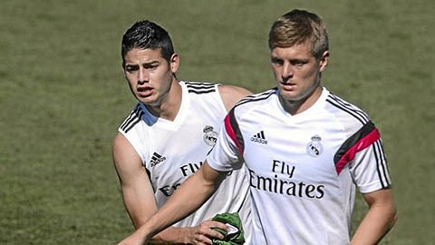 James & Kroos sẽ James & Kroos sẽ