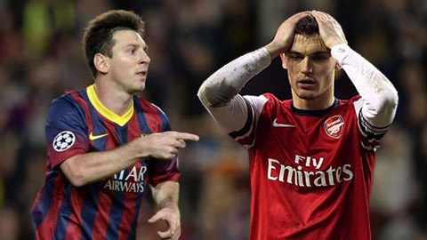 Vermaelen từng bị Messi làm cho bẽ mặt