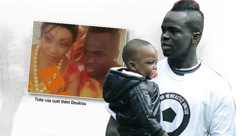 Cheick Tiote một lúc 2 vợ, 1 bồ, 1 con rơi