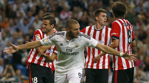 Real 5-0 Athletic Bilbao: Mưa bàn thắng ở Bernabeu