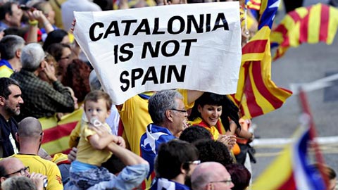 Barca ủng hộ xứ Catalunya tách khỏi TBN