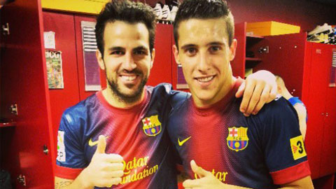 Đồng đội cũ tố Fabregas bị đối xử thiếu công bằng tại Barca