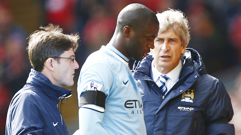 Man City: Yaya Toure có thể lỡ trận gặp Tottenham