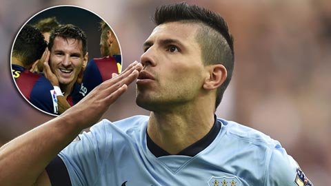 Aguero có thể là số 1 thế giới nếu 