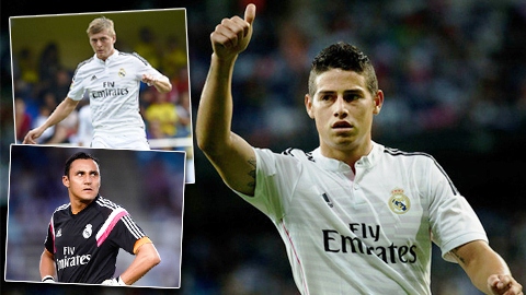 Đánh giá 3 tân binh Real sau 3 tháng: James Rodriguez nổi bật nhất!