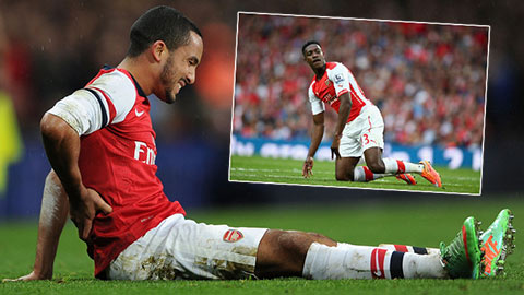 Arsenal có nguy cơ mất Walcott và Welbeck ở trận gặp M.U