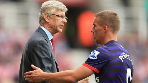 Podolski đòi được HLV Wenger đối xử công bằng